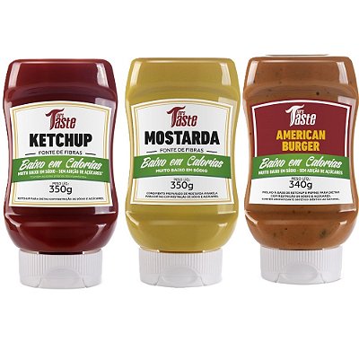 Ketchup + Mostarda + American Burguer - Mrs Taste