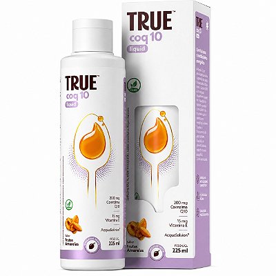 True Coq10 Liquid - Sabor Frutas Amarelas 225ml