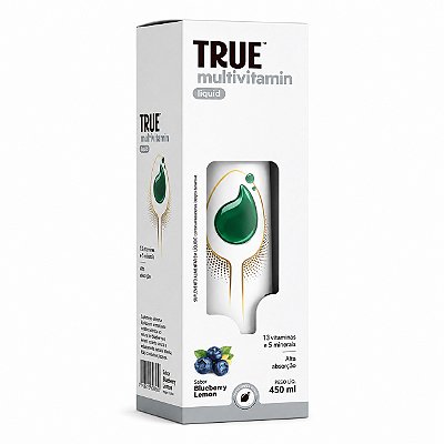 Multivitamin Liquid Sabor Blueberry Lemon - True Source 450ml