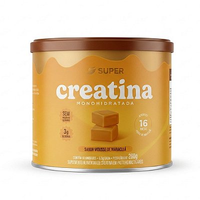 Creatina Sabor Mousse De Maracujá - Super Nutrition 40un.