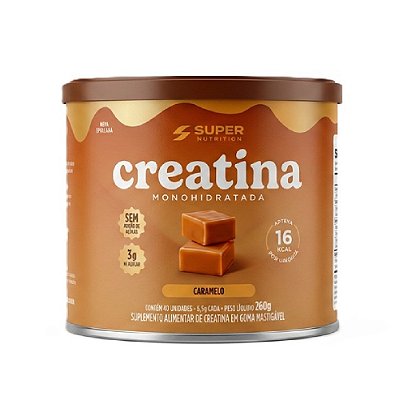 Creatina Sabor Caramelo - Super Nutrition 40un.