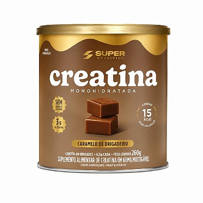 Creatina Sabor Caramelo De Brigadeiro - Super Nutrition 40 un.