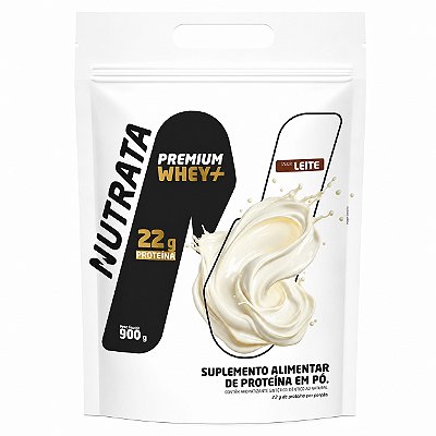 Premium Whey+ Refil Sabor Leite - Nutrata 900g