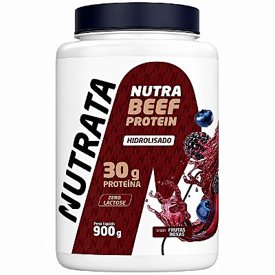 Proteína Beef Protein Frutas Roxas - Nutrata 900g