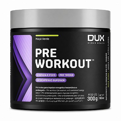 Pre Workout Maçã Verde - Dux 300g