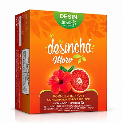 Desinchá Laranja Moro E Hibisco - 30 Sachês
