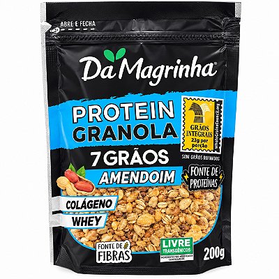 Granola Protein 7 Grãos Amendoim - Da Magrinha 200g