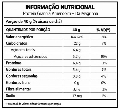 3x Granola Protein 7 Grãos Amendoim - Da Magrinha 200g