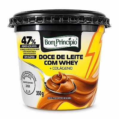 Doce De Leite Com Whey E Colágeno - Bom Princípio 350g