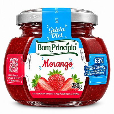 Geleia De Morango Diet - Bom Princípio 230g