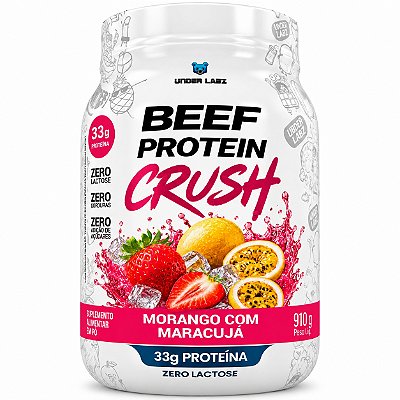 Beef Protein Crush Morango Com Maracujá - Under Labz 910g