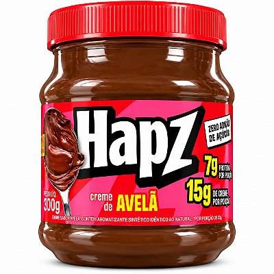 Creme De Avelã - Sem Adição De Açúcares - Hapz 300g
