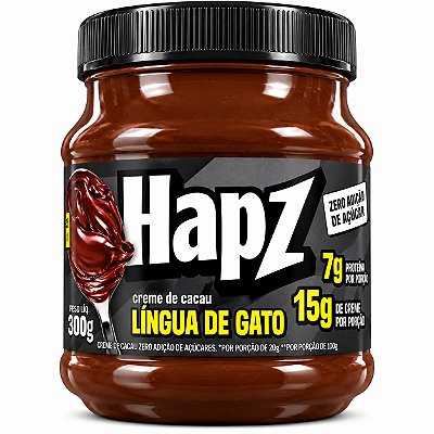 Creme De Cacau Língua De Gato - Sem Adição De Açúcares - Hapz 300g