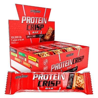 Protein Crisp Bar Peanut Butter - Integralmédica Caixa com 12 un.