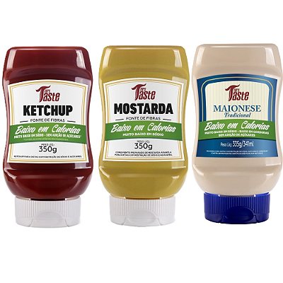 Kit Ketchup + Mostarda + Maionese - Mrs Taste