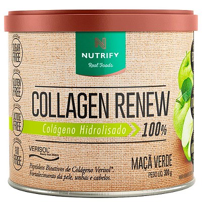 Colágeno Renew Maçã Verde (Hidrolisado Verisol) - Nutrify 300g