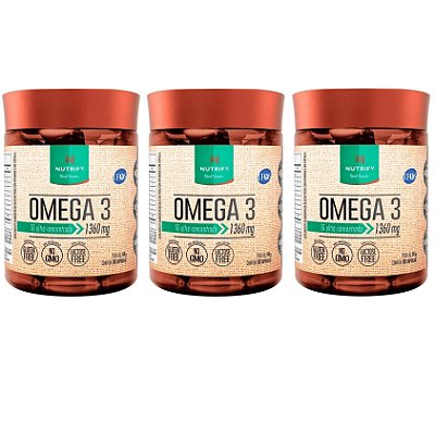 Kit 3x Ômega 3 (1360 mg) - Nutrify 60 cápsulas