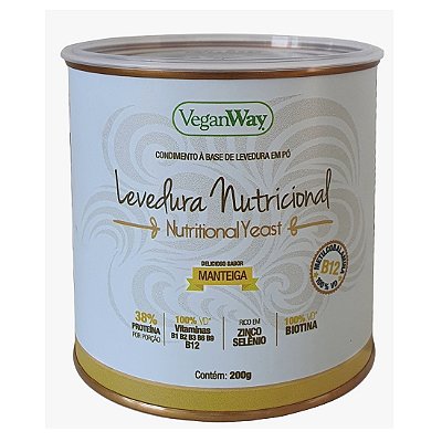 Levedura Nutricional Yeast Sabor Manteiga - Veganway 200g