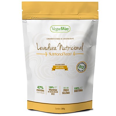 Levedura Nutricional Yeast sabor Natural - Veganway 200g