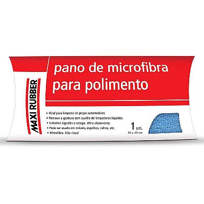 Pano Polimento Microfibra 40x40 Maxi Rubber
