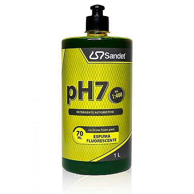 pH7 Detergente Automotivo Espuma Fluorescente 1 Litro 1:400L