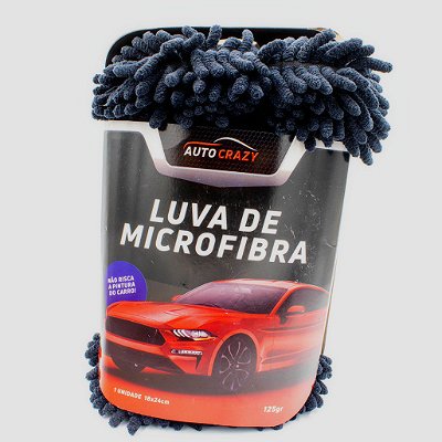 LUVA MICROFIBRA BLACK AUTO CRAZY