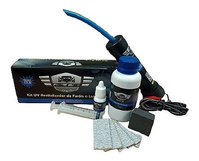 Kit UV Revitalizador De Farois E Lanternas 10 Aplicações Prime Auto