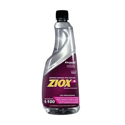 Shampoo acido e Remov. de chuva acida da pintura concentrado 1:100 ZIOX 700ml  - ALCANCE