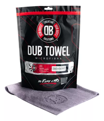 TOALHA DE MICROFIBRA  - DB TOWEL GLASS - 320 GSM 40X40CM CINZA DB