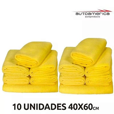 kit 10 unidades de microfibras 40x60 - Autoamerica