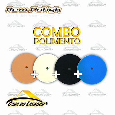 Kit 4 Boinas de Espumas Para Polimento 7,5'' - New Polish