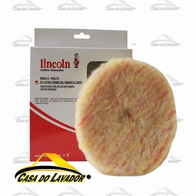 Boina de lã Pirulito S/Interface Corte Normal Roto Orbital 6" Lincoln