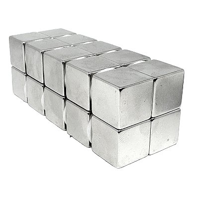 Imã De Neodímio Cubo 20mm x 20mm x 20mm - N42