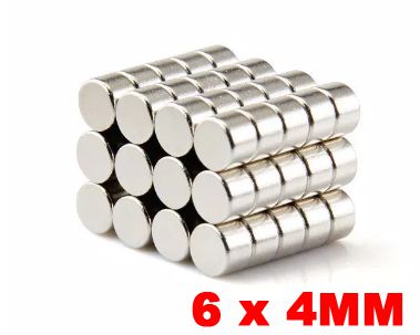 Imã De Neodímio Disco 6mm X 4mm *250 Peças*