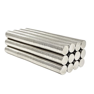 Imã De Neodímio Disco 10mm X 1,5mm *50 Peças*