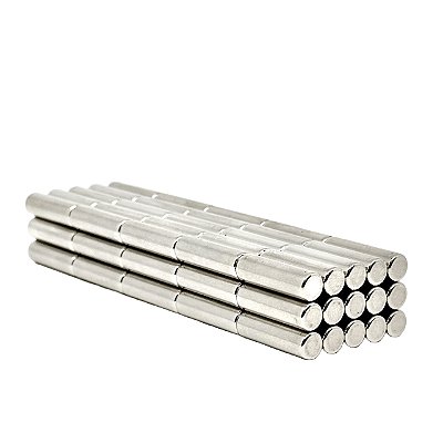 Imã De Neodímio Cilindro 6mm X 20mm - N42