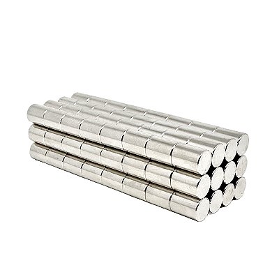 Imã De Neodímio Cilindro 8mm X 10mm - N42