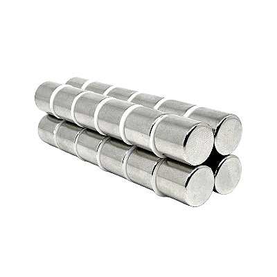 Imã De Neodímio Cilindro 15mm x 15mm - N42