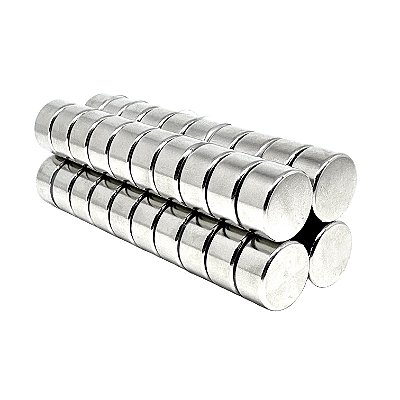 Imã De Neodímio Disco 20mm x 10mm - N42