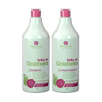 Folha de Goiabeira - Shampoo e Condicionador 1L - Natureza Cosméticos