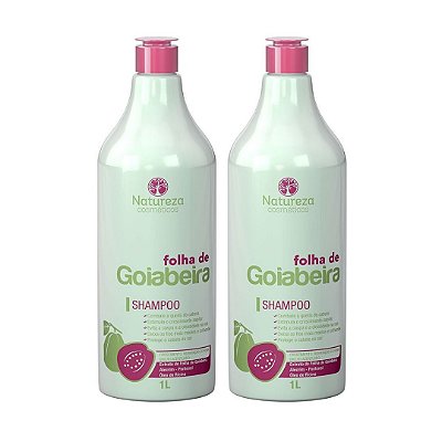 2 Shampoos Litro - Folha de Goiabeira - Natureza Cosméticos