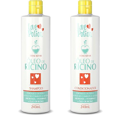 Home Care Óleo de Rícino - Shampoo e Condicionador 240ml - Love Potion