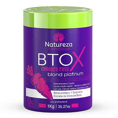 Btox Cenoura Roxa 1kg - Natureza Cosméticos