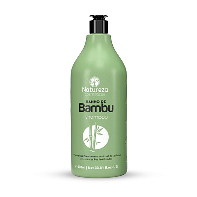 1 Shampoo Litro - Bambu - Natureza Cosméticos