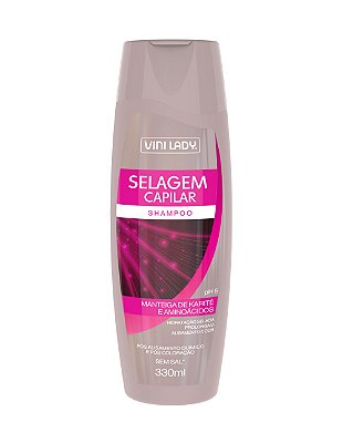 Shampoo Selagem Capilar - Manteiga de Karité e Aminoácidos 330ml