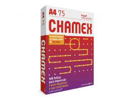 Papel Sulfite A4, 75g, 210mmx297mm, Resma com - 500 Folhas, Chamex CX 500 FL