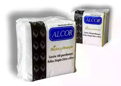 Guardanapo Simples 20x20 Branco Alcor 1000un