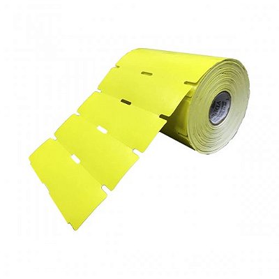 10 Rolos Etiqueta Gondola 105x30 Amarela Zebra Argox Elgin Cor Amarelo