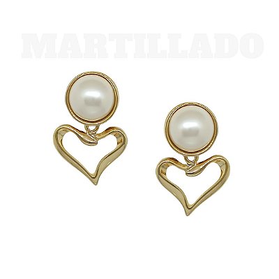 Brinco de Pressão PARIS Martillado - Romantismo e Charme Cosmopolita