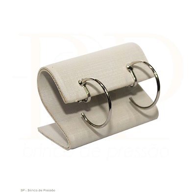 Brinco de Pressão Argola 2,50 cm Prateado